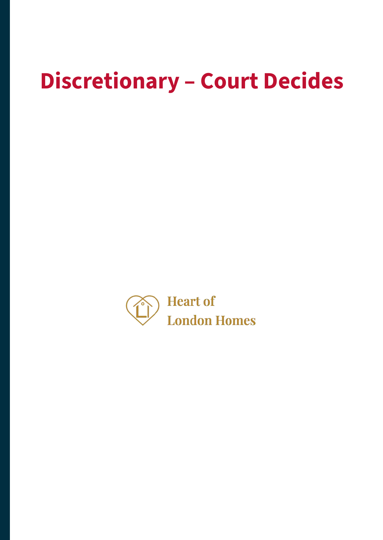 Discretionary Grounds — Section Divider